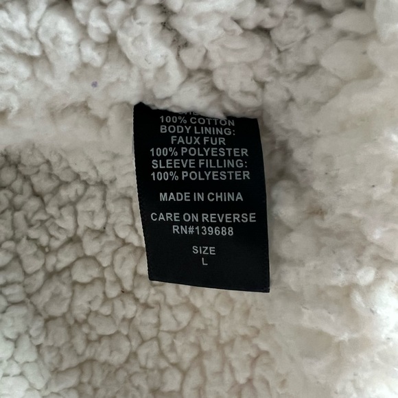 Striped Sherpa Lined Shacket - Picture 5 of 5